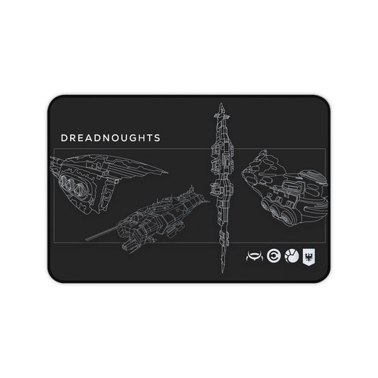 Dreadnoughts Blueprint Gaming Desk Mat